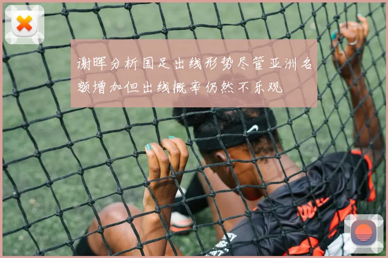谢晖分析国足出线形势尽管亚洲名额增加但出线概率仍然不乐观